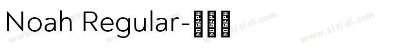 Noah Regular字体转换